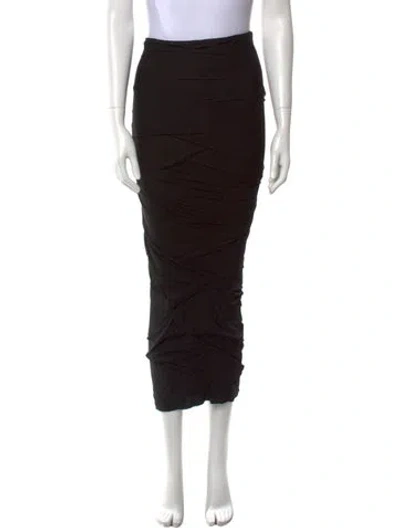 Pre-owned Tom Ford Midi Length Skirt In Black