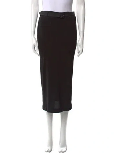 Pre-owned Tom Ford Midi Length Skirt In Black