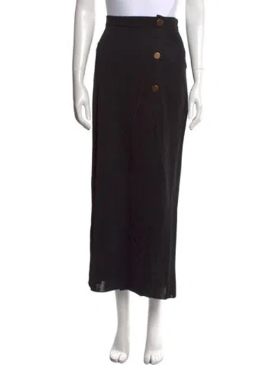 Pre-owned Tom Ford Midi Length Skirt In Black