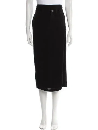 Pre-owned Tom Ford Midi Length Skirt In Black