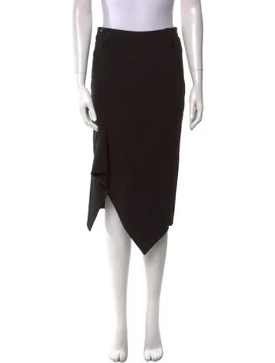 Pre-owned Tom Ford Midi Length Skirt In Black