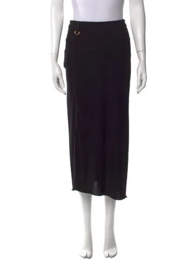 Pre-owned Tom Ford Midi Length Skirt In Black