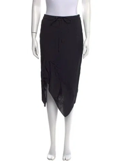 Pre-owned Tom Ford Midi Length Skirt In Black