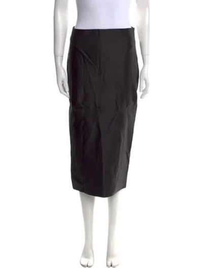 Pre-owned Tom Ford Midi Length Skirt In Black