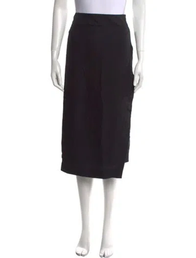 Pre-owned Tom Ford Midi Length Skirt In Black
