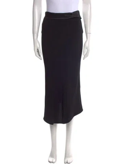 Pre-owned Tom Ford Midi Length Skirt In Black