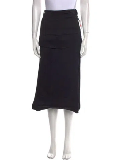 Pre-owned Tom Ford Midi Length Skirt In Black
