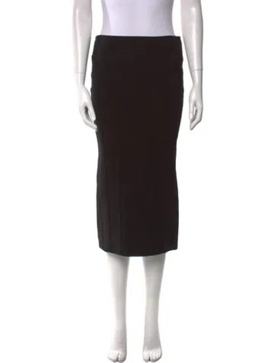 Pre-owned Tom Ford Midi Length Skirt In Black