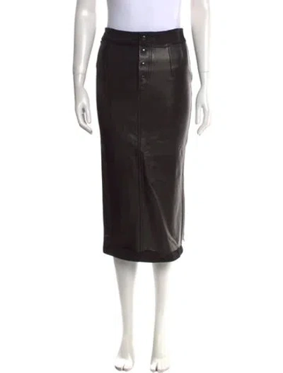 Pre-owned Tom Ford Midi Length Skirt In Black