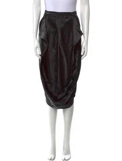 Pre-owned Tom Ford Midi Length Skirt In Black