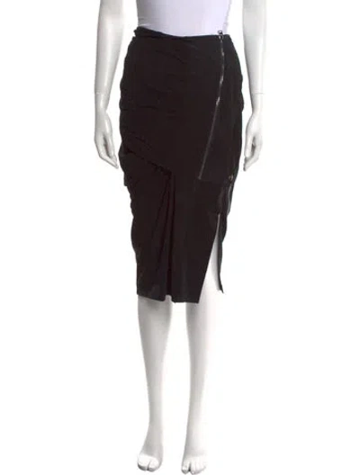 Pre-owned Tom Ford Midi Length Skirt In Black