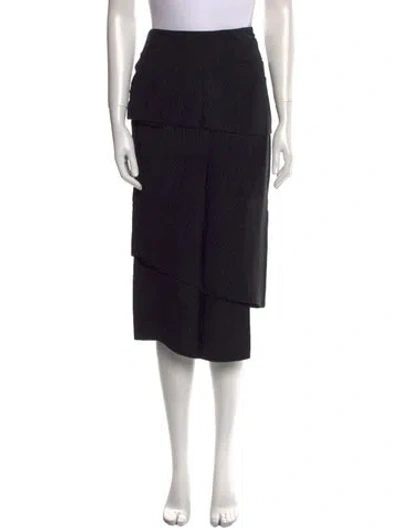 Pre-owned Tom Ford Midi Length Skirt In Black