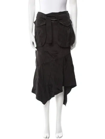 Pre-owned Tom Ford Midi Length Skirt In Black