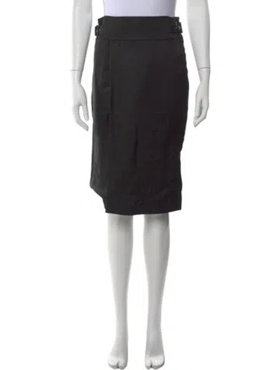 Pre-owned Tom Ford Midi Length Skirt In Black