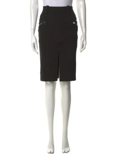 Pre-owned Tom Ford Midi Length Skirt In Black