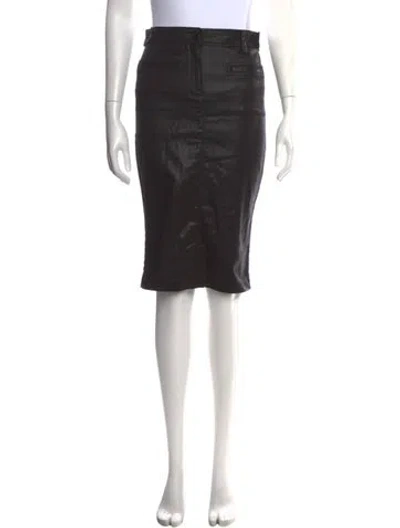 Pre-owned Tom Ford Midi Length Skirt In Black