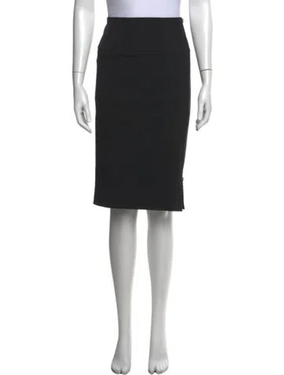 Pre-owned Tom Ford Midi Length Skirt In Black