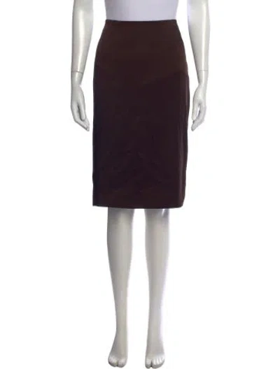 Pre-owned Tom Ford Midi Length Skirt In Black