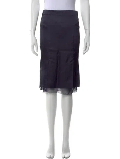 Pre-owned Tom Ford Midi Length Skirt In Blue