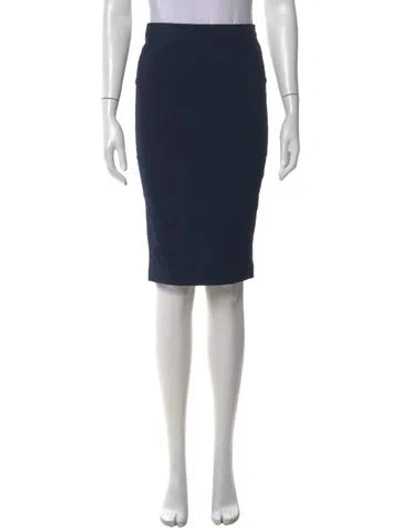 Pre-owned Tom Ford Midi Length Skirt In Blue