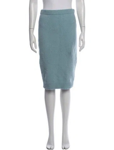 Pre-owned Tom Ford Midi Length Skirt In Blue