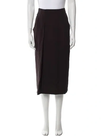 Pre-owned Tom Ford Midi Length Skirt In Brown