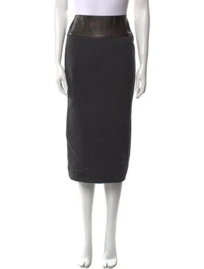 Pre-owned Tom Ford Midi Length Skirt In Gray