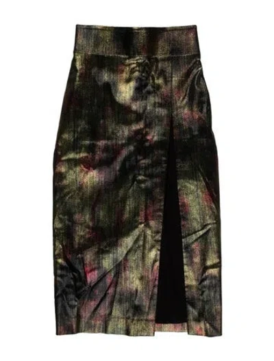 Pre-owned Tom Ford Midi Length Skirt In Green
