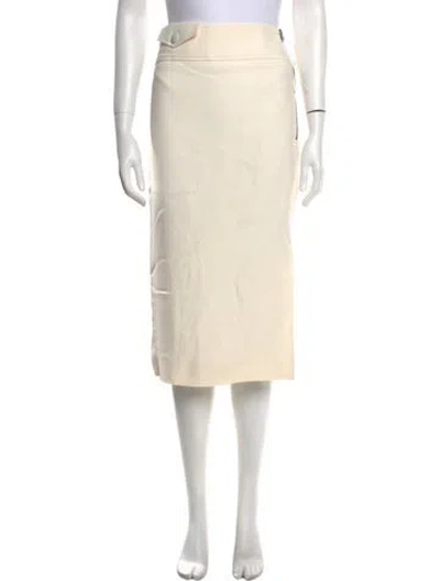 Pre-owned Tom Ford Midi Length Skirt In Neutral