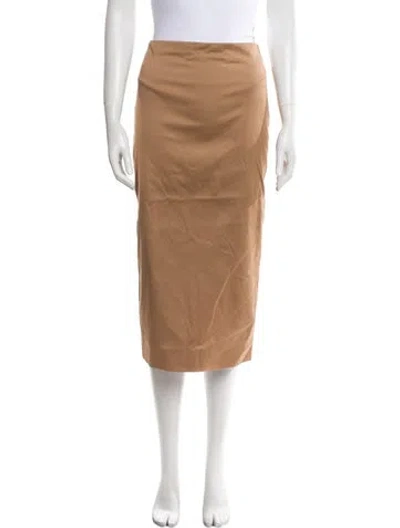 Pre-owned Tom Ford Midi Length Skirt In Neutral