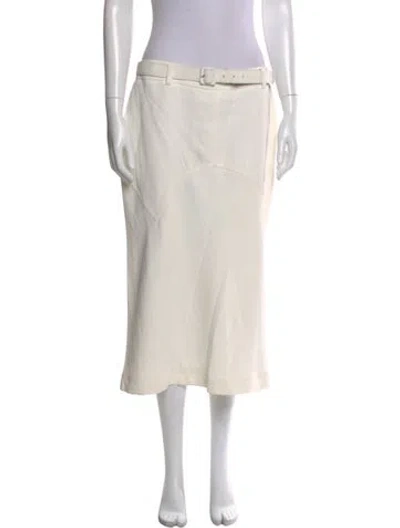 Pre-owned Tom Ford Midi Length Skirt In Neutral