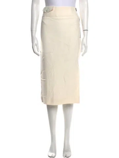 Pre-owned Tom Ford Midi Length Skirt In Neutrals