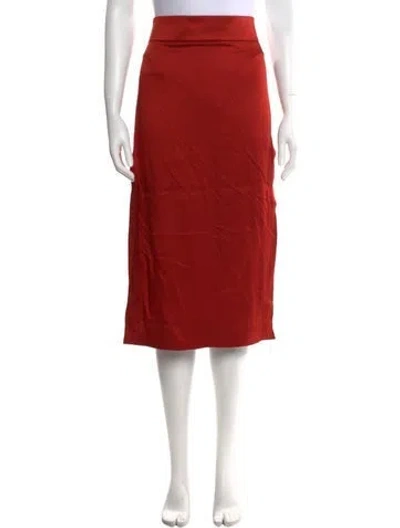 Pre-owned Tom Ford Midi Length Skirt In Orange