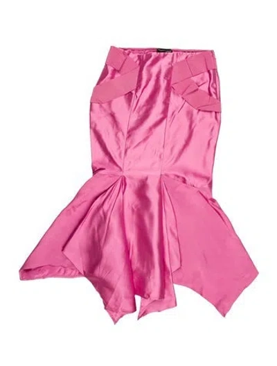 Pre-owned Tom Ford Midi Length Skirt In Pink