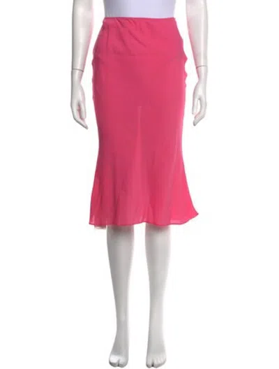 Pre-owned Tom Ford Midi Length Skirt In Pink