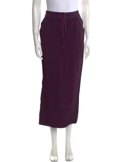 Pre-owned Tom Ford Midi Length Skirt In Purple