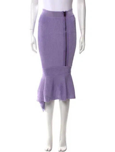 Pre-owned Tom Ford Midi Length Skirt In Purple