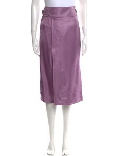 Pre-owned Tom Ford Midi Length Skirt In Purple