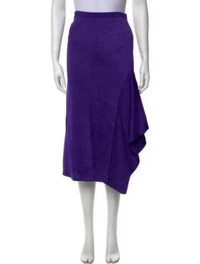 Pre-owned Tom Ford Midi Length Skirt In Purple