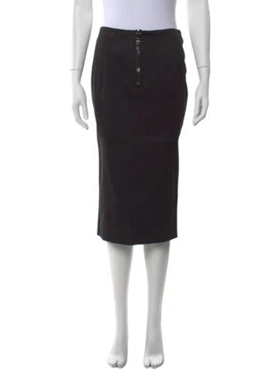 Pre-owned Tom Ford Midi Length Skirt W/ Tags In Black