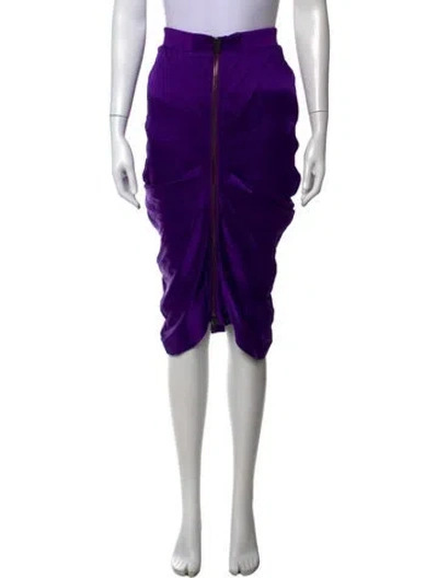 Pre-owned Tom Ford Midi Length Skirt W/ Tags In Purple