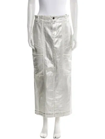 Pre-owned Tom Ford Midi Length Skirt W/ Tags In White