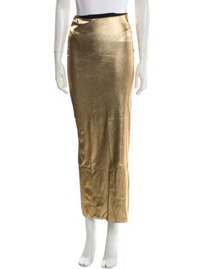 Pre-owned Tom Ford Midi Length Skirt In Yellow