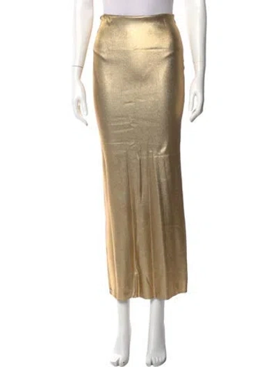 Pre-owned Tom Ford Midi Length Skirt In Yellow