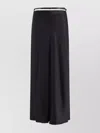 Tom Ford Midi Skirt With Adjustable Waist Belt In Black