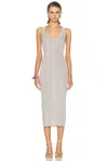 Tom Ford Midi Tank Dress In Gray