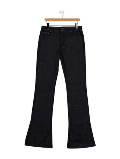 Pre-owned Tom Ford Mid-rise Flared Jeans In Blue