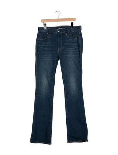 Pre-owned Tom Ford Mid-rise Flared Jeans In Blue