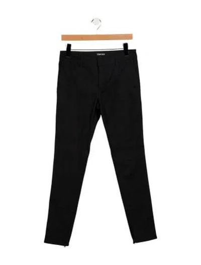 Pre-owned Tom Ford Mid-rise Skinny Leg Jeans In Black