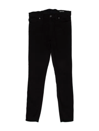 Pre-owned Tom Ford Mid-rise Skinny Leg Jeans In Black